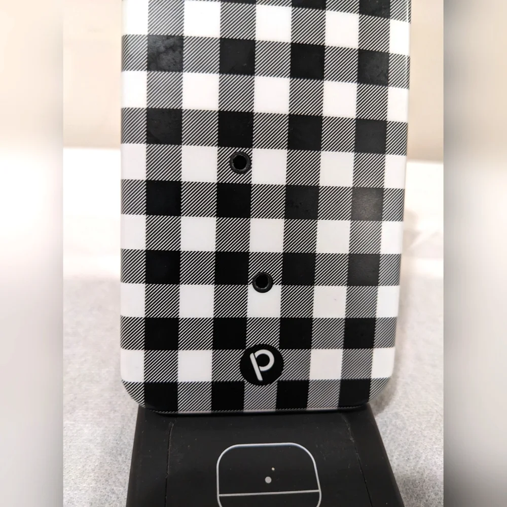 Loopy Plaid Black and White iPhone 12 Pro Max Case